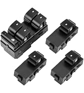LCWRGS Driver Side Power Window Switch & 3 Pcs Passenger Window Switches Compatible with 07-13 Ch...