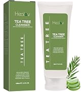 Tea Tree Face Wash – Natural Tea Tree Soap Exfoliating Facial Cleanser – Tea Tree Oil Fights Acne...