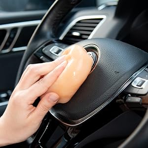 cleaning gel for car detailing
