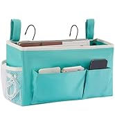 YOUDENOVA Bedside Caddy with 5 Pocket, Bedside Storage Organizer for College, Dorm Bed, Bunk Bed,...