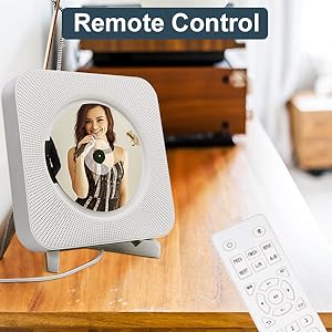 Wall Mountable CD Player Bluetooth Desktop CD Player Speakers
