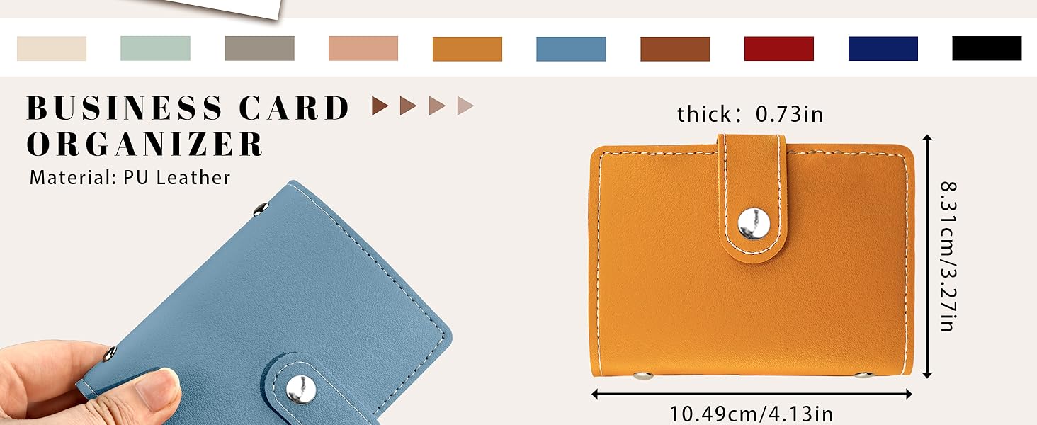 RFID Blocking Secure Professional Card Organizer with Snap Closure