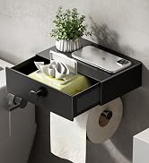 black toilet paper holder