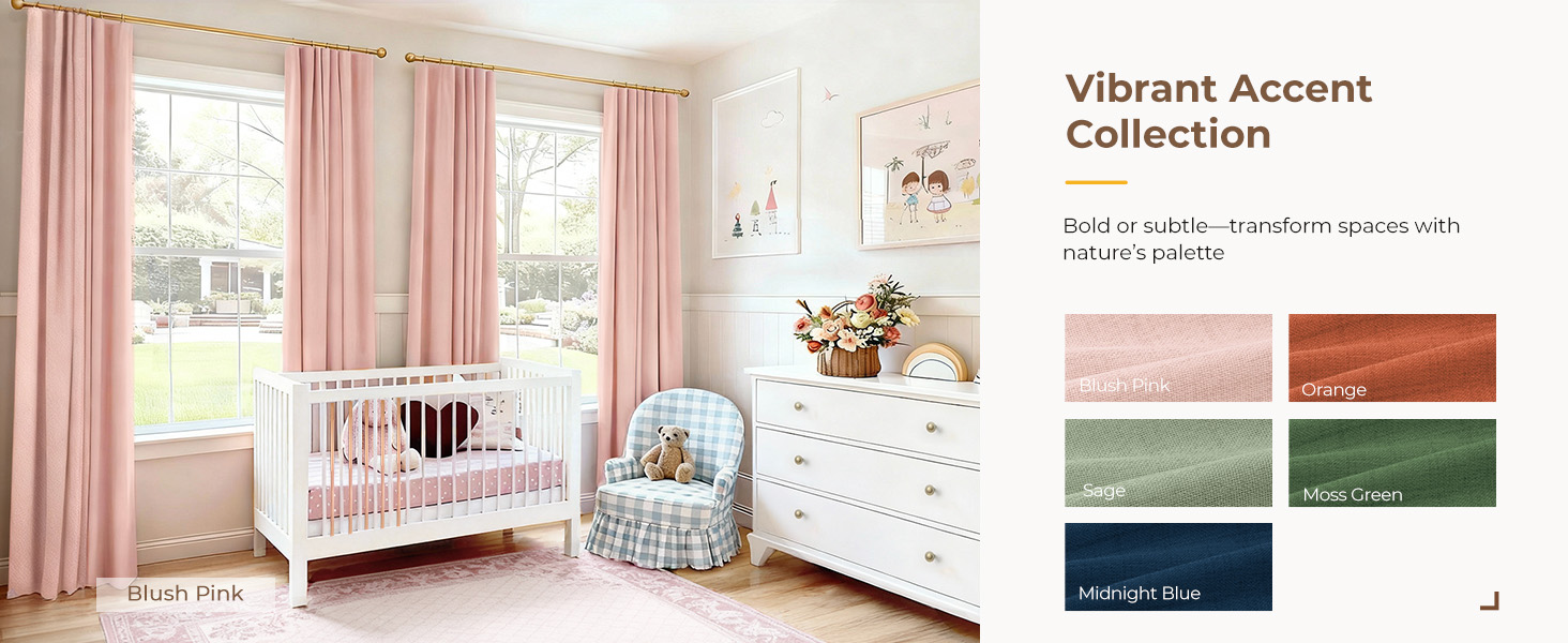 pink blackout curtains for girls room