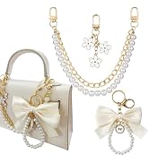 Tatibana 3 PCS Women's Bow Keychain Set, Sweet Style Bag Pendant, Versatile Bag Accessories Keych...
