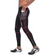 baleaf Men's Cycling Pants 4D Padded Bike Tights Bicycle Biking MTB Long Leggings Pockets UPF 50+