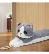 MAGZO Under Door Draft Stopper 36 Inch, Weighted Animal Noise Blocker for Door, Cat Draft Guard w...