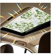 39.37×16.92 in Car Sunroof Stained Glass Window Film,Stylish Sunroof Sticker Static Cling Privacy...