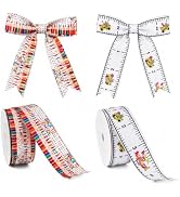 Teacher Appreciation Ribbon Set - 2 Styles, 10 Yards Each (20 Yards Total), 1-Inch Wide Ribbon fo...