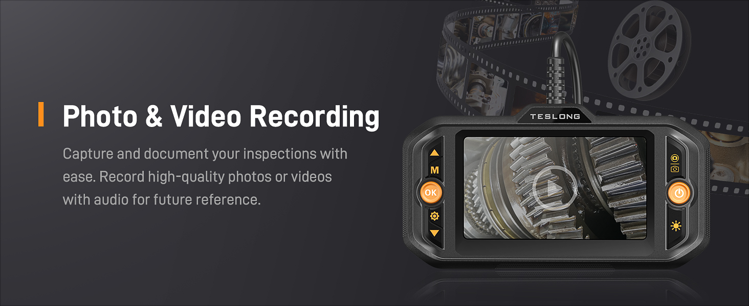 photo video endoscope snake camera inspection scope