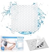 Disposable Shower Drain Hair Catcher, 25 Pack Mesh Stickers Shower Drain Cover, Anti-Clogging Fla...