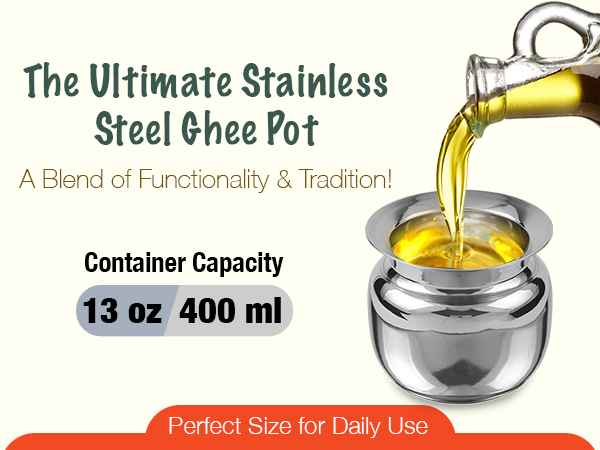 copper oil dispenser metal olive oil dispense ghee container stainless steel oil pot