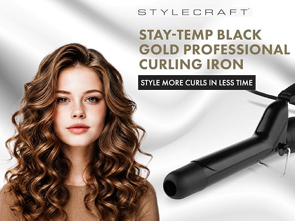 Short Barrel Curling Iron Hair Curler