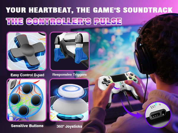 Wireless Controller for PS-4