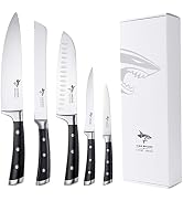 Knife Set, MAD SHARK Professional 5 Piece Kitchen Chef Knife Set, German High Carbon Stainless St...