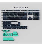 Double Shot Keycaps 169 Keys Cherry Profile Hammerhead Dark Keycaps Fit for 61/64/87/100/104/108 ...