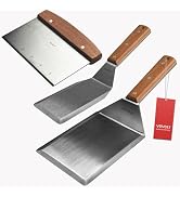 Stainless Steel Metal Spatula Set For Griddle, Grill Spatula Scraper for BBQ/Flat Top Grill- Full...