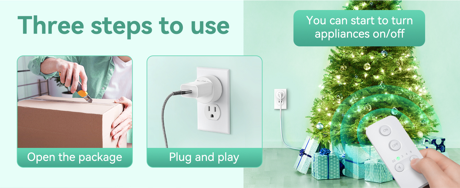 easy installation remote control set