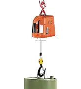 Electric Hoist Winch, 1100 lb Portable Electric Winch, 1500W 110V Electric Winch Crane, 25 ft Lif...