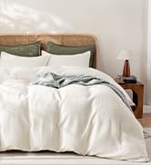 PHF Soft Waffle Duvet Cover Queen Size- Durable Breathable Waffle Weave Duvet Cover(90"x90") with...