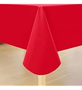 Smiry Rectangle Table Cloth 60x84 Inch, Waterproof Wipeable Vinyl Tablecloths Protector, Oil Spil...