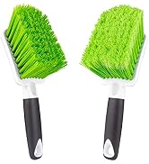 ITTAHO 2 Pack Wheel Brush, Include Two Type of Bristles-Soft Gentle & Stiff Bristles,Car Interior...