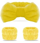 WSYUB Spa Headband for for Washing Face, Headband and Matching Wristbands, Makeup Headband,Shower...