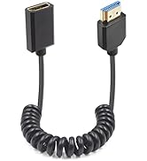 Duttek 8K Coiled HDMI Extension Cable, Extreme Thin HDMI Male to Female Coiled Cable 48Gbps Ultra...