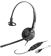 Arama Cisco Phone Headset with Mic Noise Canceling Mute Switch Telephone Headset Compatible with ...