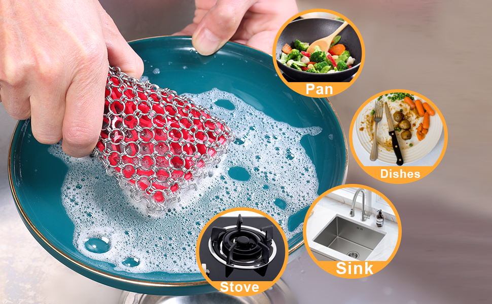 cast iron scrubber