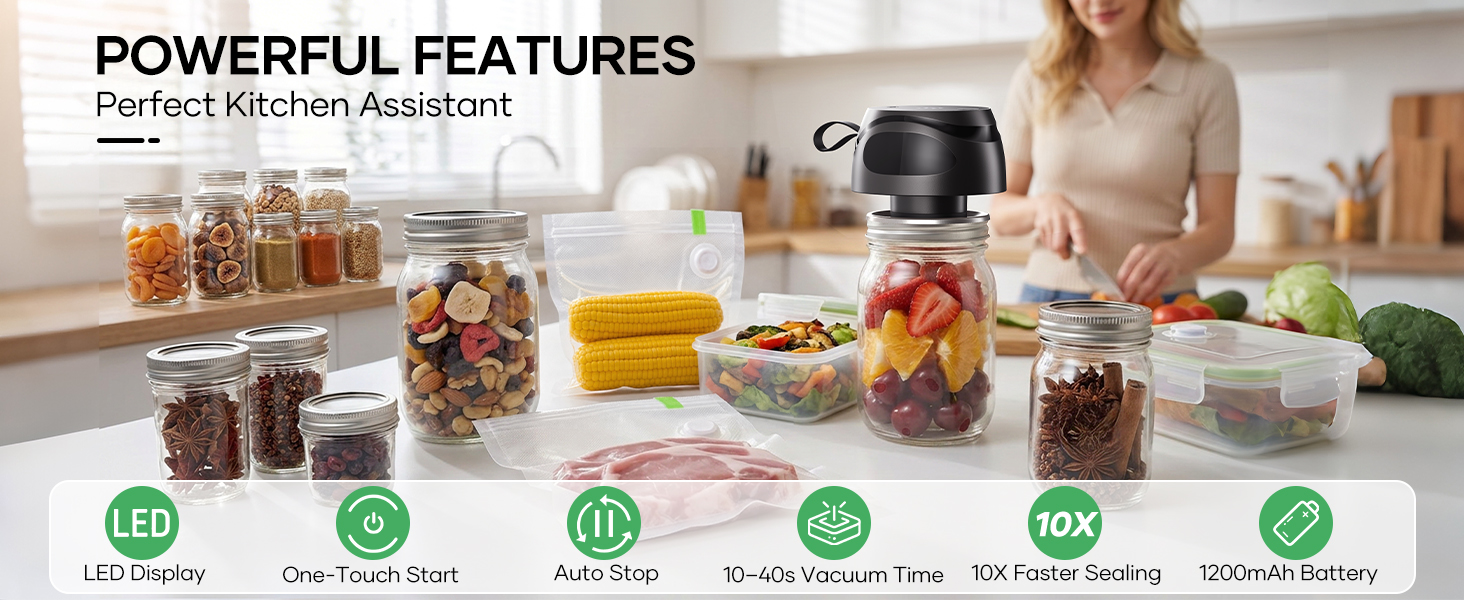Mason Jar Vacuum Sealer