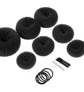 Teenitor Hair Bun Makers,Hair Styling Accessories Kit with 5 Bands& 20 Bobby Pins & 7 Buns for Ch...