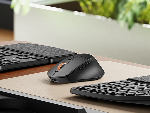 3 in 1 Wireless Ergonomic Keyboard Mouse Combo - Black a+ content page 2-18 (23)