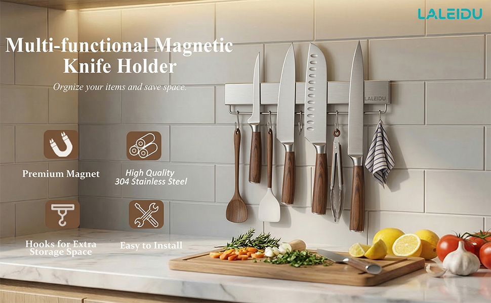 12inch magnetic knife holder for wall