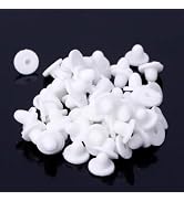 100 Pcs White Anti-Pain Earring Back Pads Silicone Cushion for Clip on Earrings, Earring Backs an...
