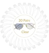 20 Pairs Glasses Anti-Slip Silicone Ear Clip - Soft Comfortable Anti-Slip Holder, Eye Glasses Ear...