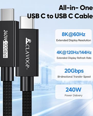 USB C Monitor Cable 6FT
