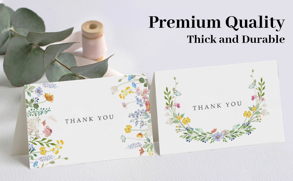 flower thank you cards bridal shower thank you cards wedding thank you cards