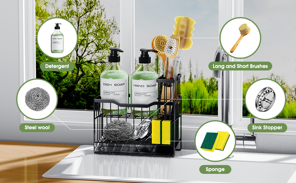 Sink Caddy Sponge Holder Organizer