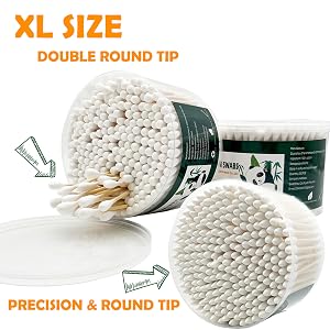 XL SIZE BAMBOO COTTON SWABS