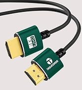 Thsucords Slim HDMI Cable 1FT, Ultra Soft & Thin HDMI to HDMI Cord, Extreme Flexible & Skinny HDM...