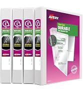 Avery Durable View 3 Ring Binders for Home, School Supplies, Office, or Organization Needs, 1