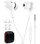 3.5mm Wired Earbuds with Mic for MacBook/Chormebook PC,Magnetic In Ear Buds | for Moto G Stylus P...