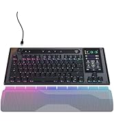 Turtle Beach Command Series KB7 TKL Wired Gaming Keyboard, 4.3” Touchscreen Command Display, Tita...