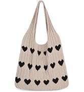Sightor Crochet Tote Bag, Mesh Beach Bag Knit Summer Hobo Bag Vacation Boho Tote Bag for Women