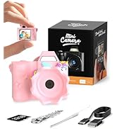 Kids Camera Toys, 1080P HD Toddler Digital Camera,Surround Soft Shell, Mini Camera for 3 4 5 6 7 ...
