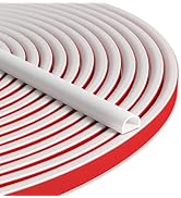 Bantie 20FT Weather Stripping Self Adhesive Door Seal Strip - Silicone D Shaped for Frame/Window ...