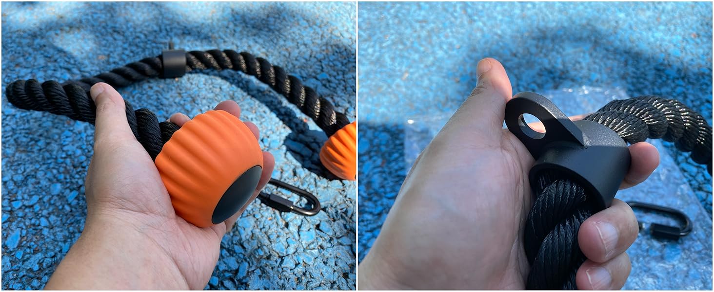 SELEWARE Triceps Rope with Non-Slip Soft Rubber Ends