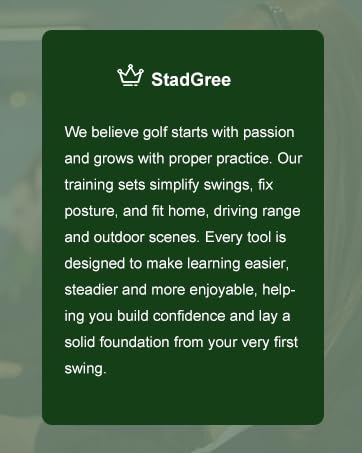 StadGree Golf Training Aid