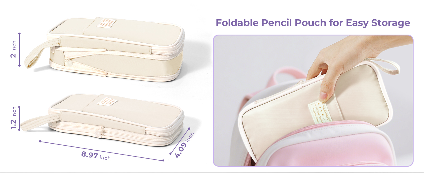 pencil case with supplies